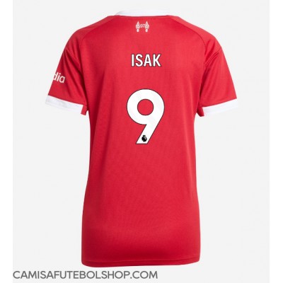 Camisa de time de futebol Liverpool Alexander Isak #9 Replicas 1º Equipamento Feminina 2025-26 Manga Curta Camisa de time de futebol Liverpool Alexander Isak #9 Replicas 1º Equipamento Feminina 2025-26 Manga Curta
